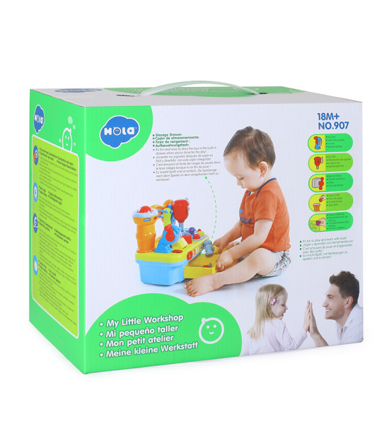 Mi Pequeño Taller, Caja de Herramientas y Bloques con Música